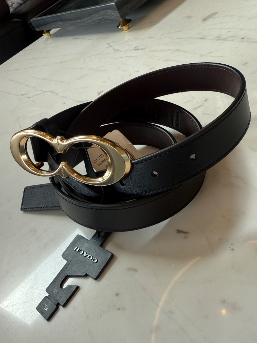 New COACH Women's Signature Buckle Belt XL - Picture 8 of 16